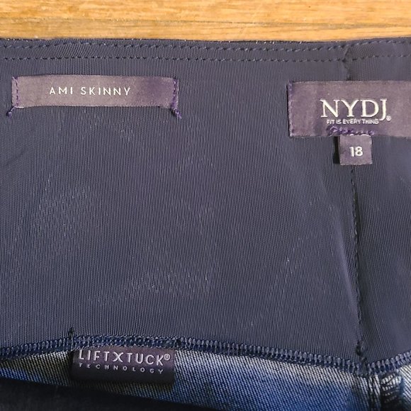 NWT NYDJ AMI SKINNY high rise jeans 18 stretch NEW - Picture 7 of 7